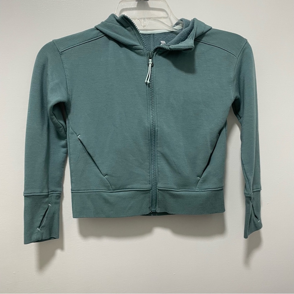 All in Motion Teal Zip-Up jacket with hood